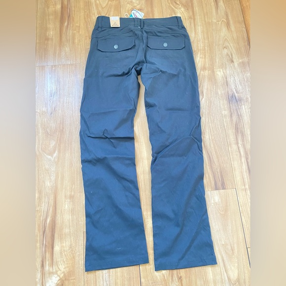 PrAna Black Halle Pant Zion Size 0 Short Inseam Relaxed Fit Mid Rise NWT - Picture 3 of 10